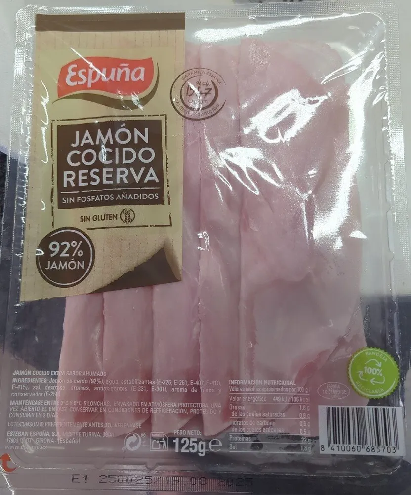 Jamon cocido reserva