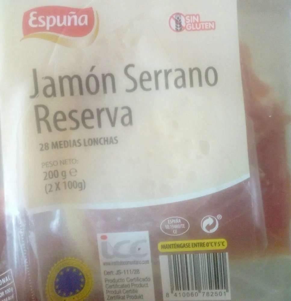 Jamón serrano reserva