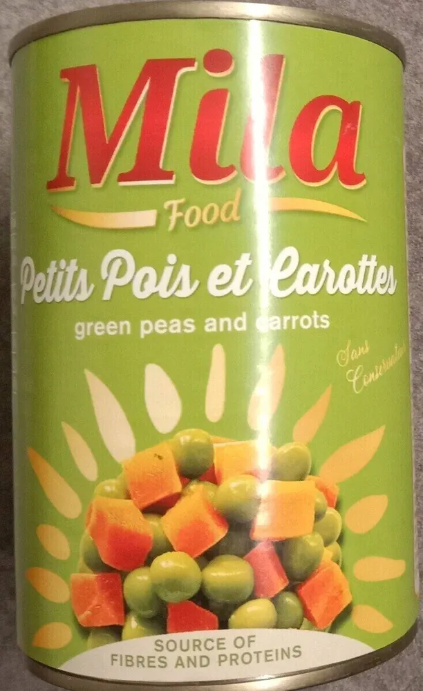Mila Food - petits pois et carottes - sans conservateur