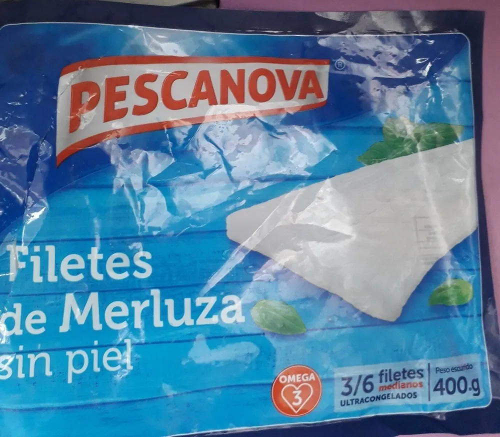 Filetes de merluza sin piel