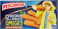 Bastoncini di merluzzo omega impanati e surgelati
