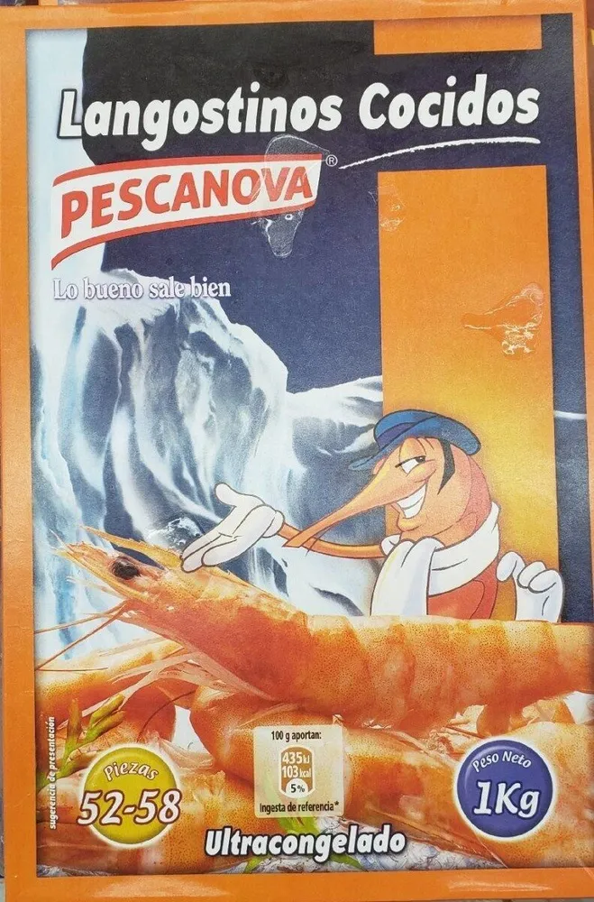 Langostinod cocidos