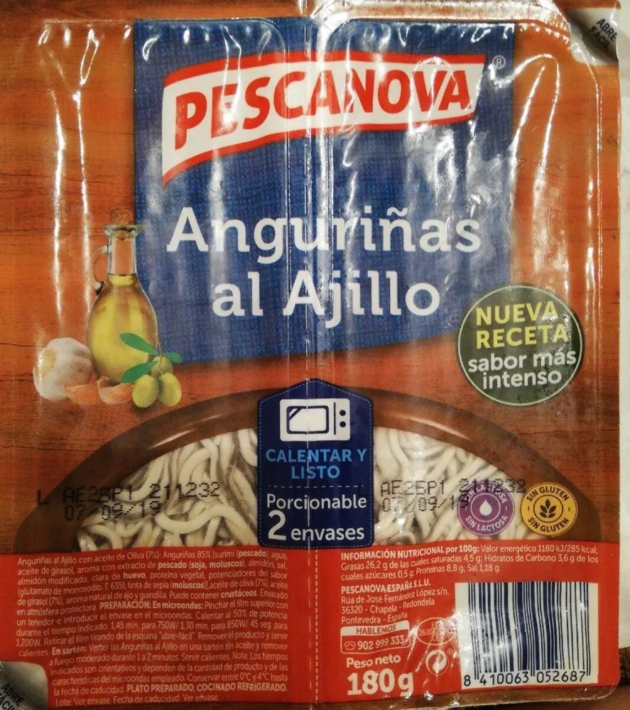 Anguriñas al ajillo