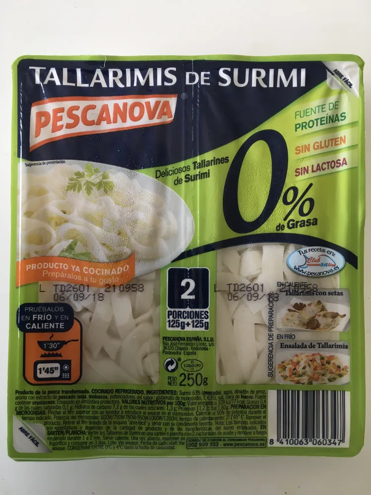 Tallarimis Pescanova