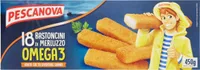 Bastoncini di merluzzo omega impanati e surgelati