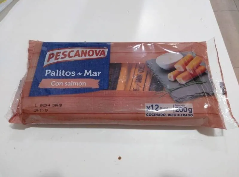 Palitos de mar con salmon