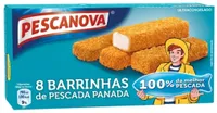 Barrinhas de pescada panada no forno