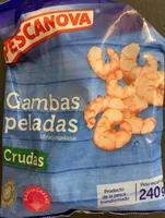 Gambas peladas crudas