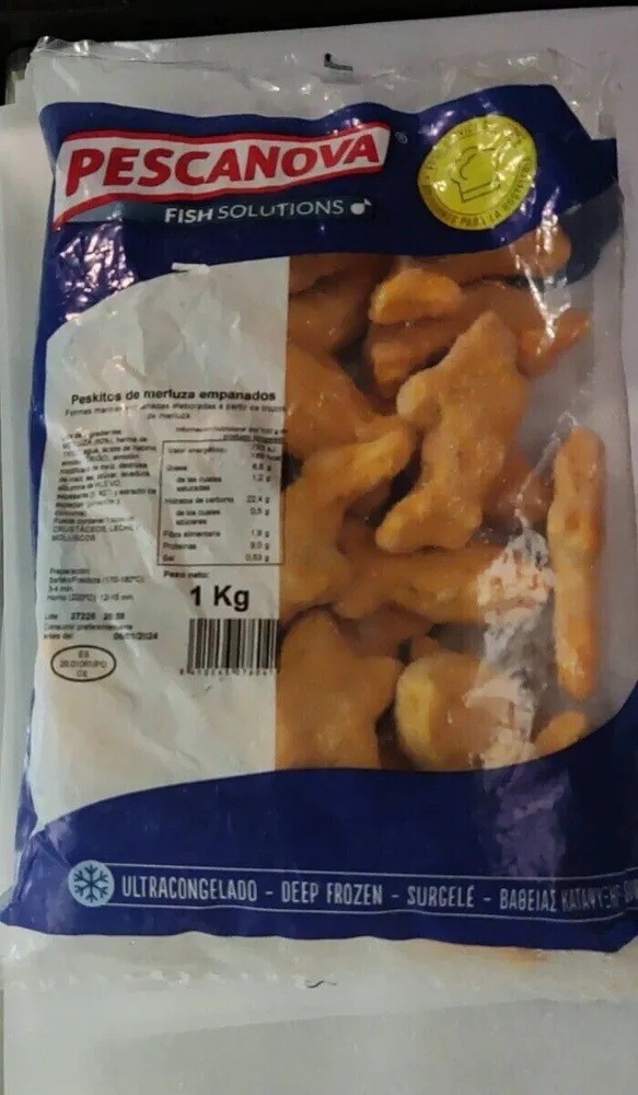 Peskitos de merluza empanados