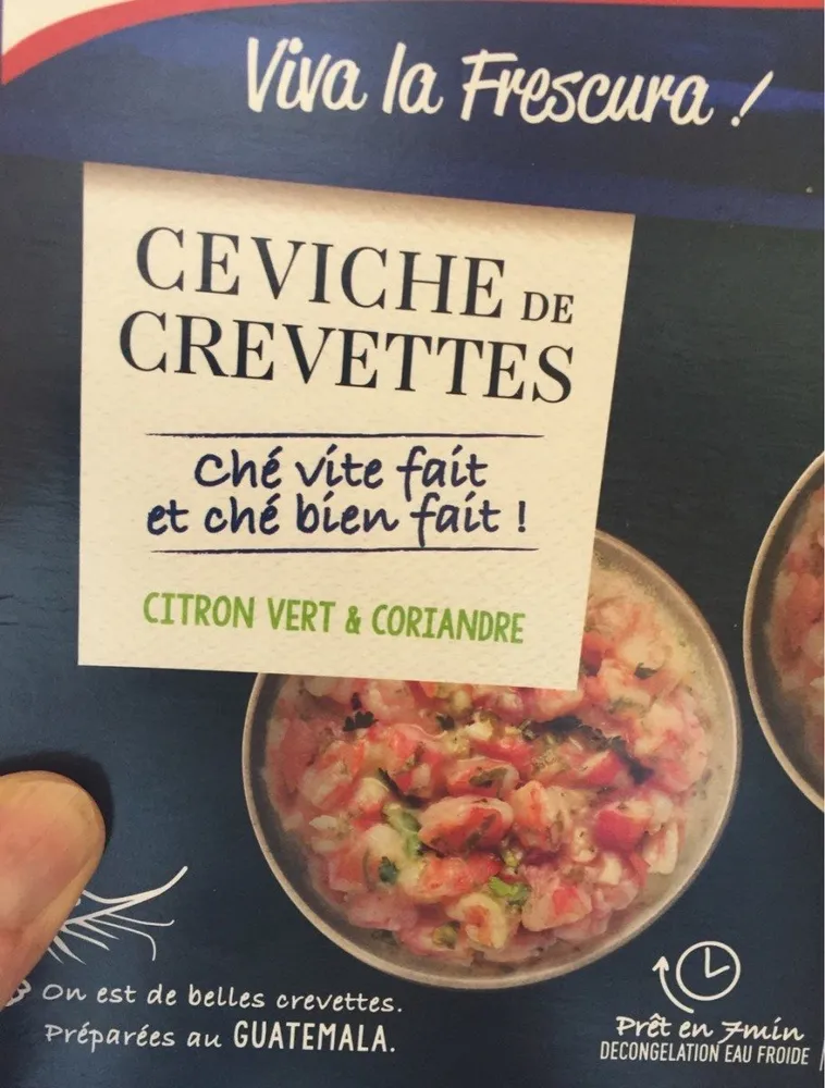 Ceviche de crevettes