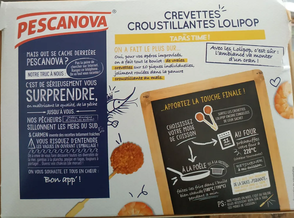 Crevettes croustillantes Lolipop