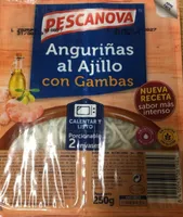 Anguriñas al ajillo con gambas