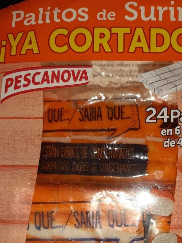 Palitos de surimi