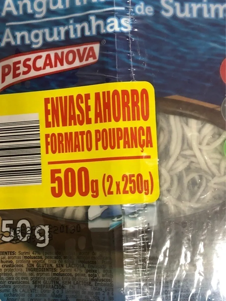 Anguriñas de surimi