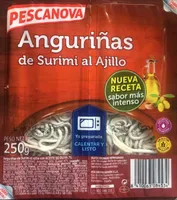 Anguriñas de surimi al ajillo