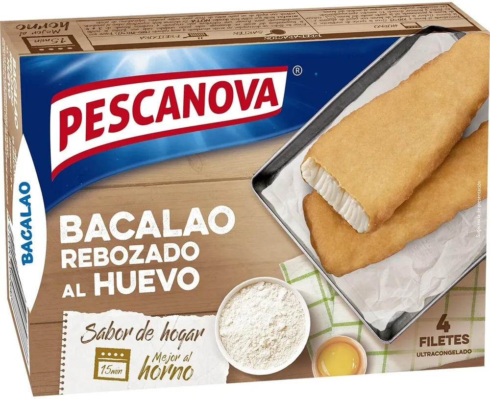 Bacalao rebozado al huevo