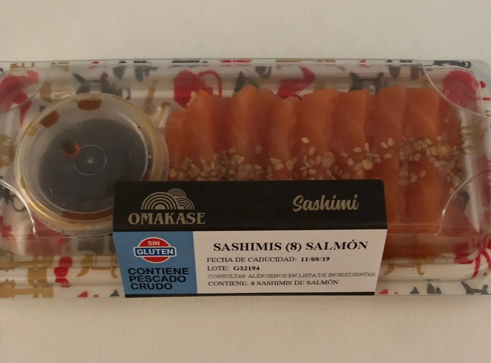 Sashimis de salmón