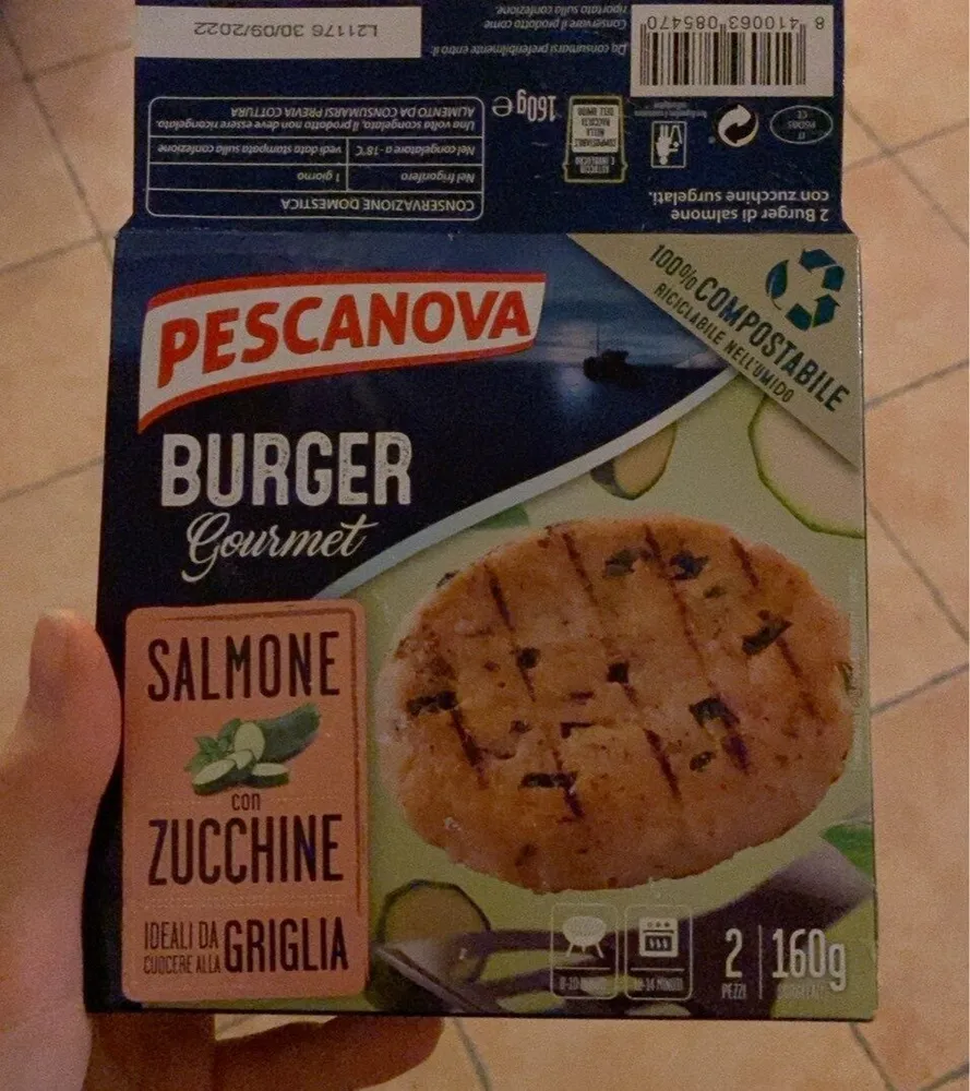 burger salmone e zucchine