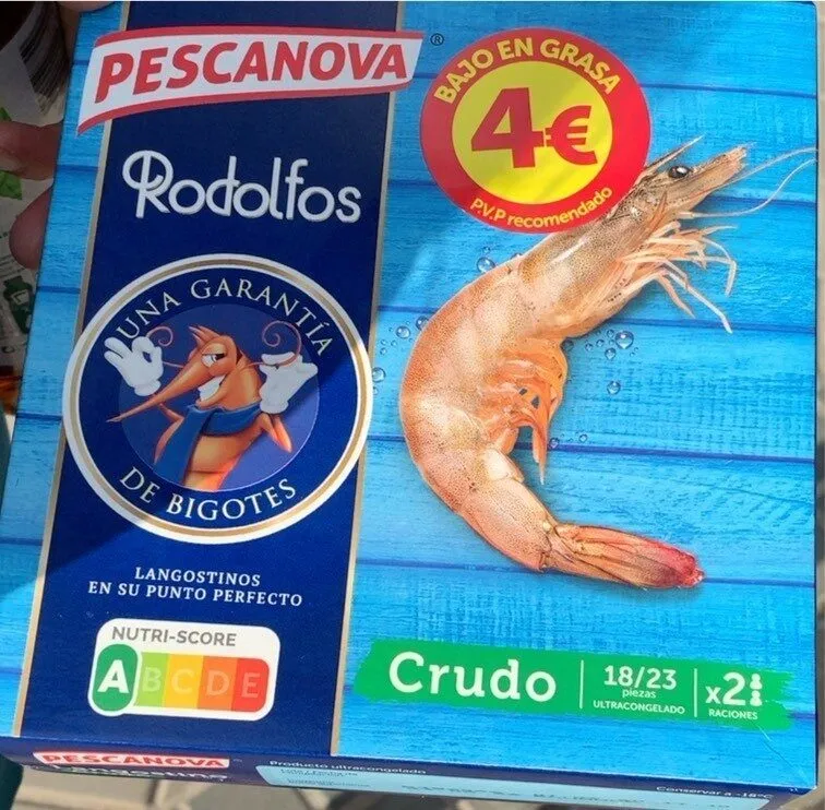 Langostino crudo