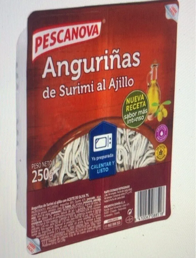 Anguriñas de surimi al ajollo
