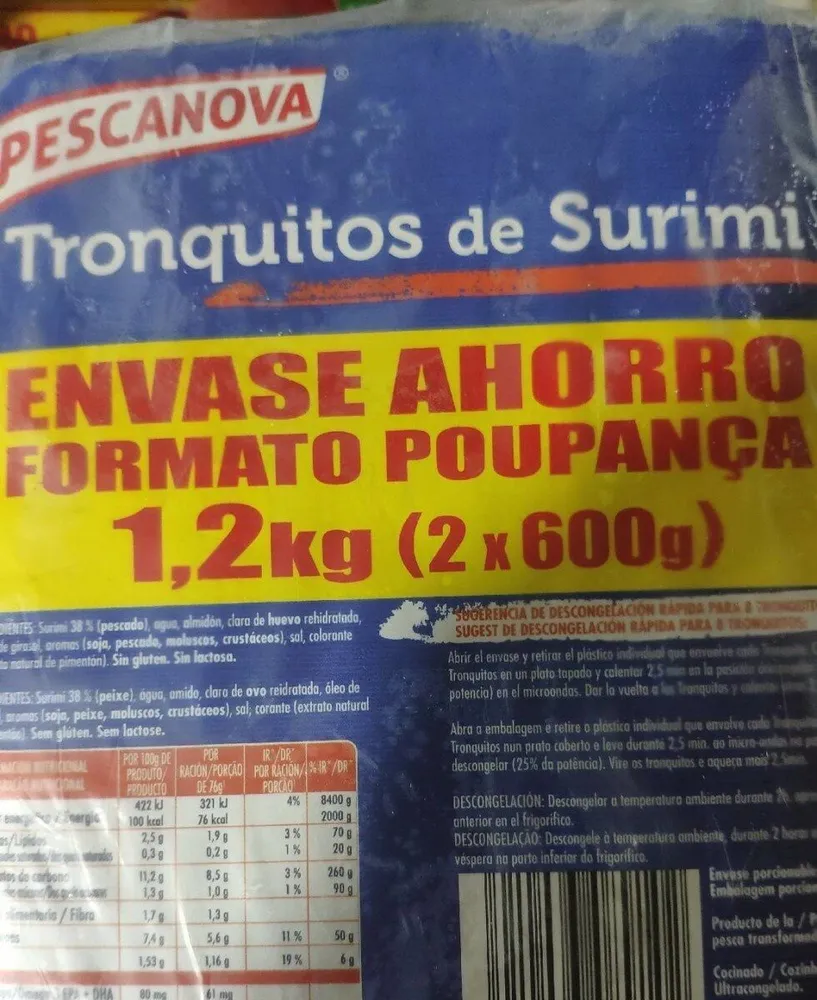 Tronquitos de surimi