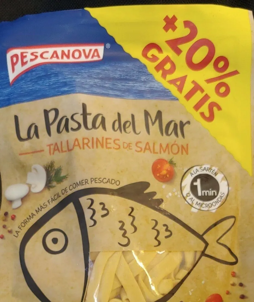 Tallarines de salmón
