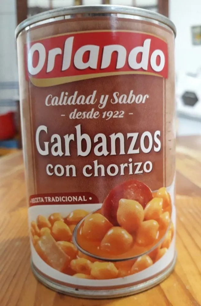 Garbanzos con chorizo