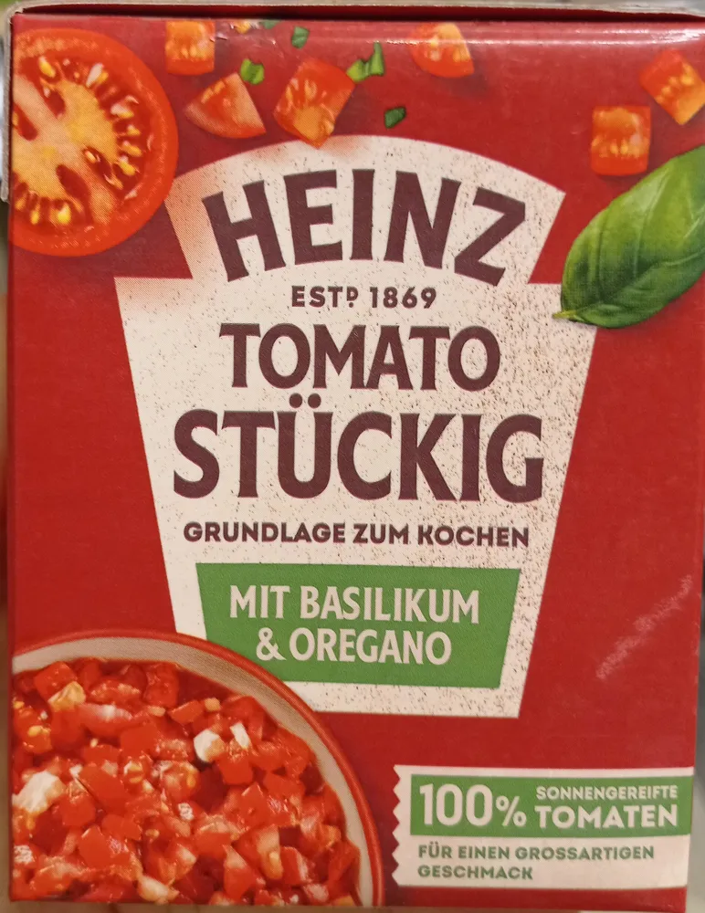 Tomato stückig Basilikum & Oregano