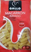 Macarrón rayado