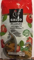 Plumas con vegetales