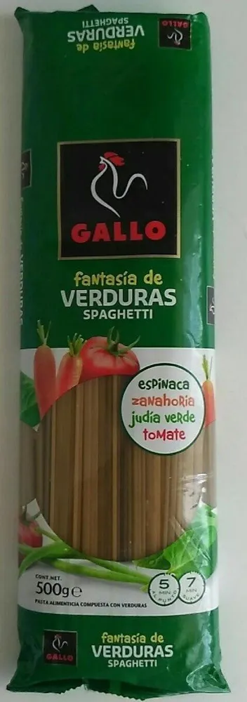 Spaghetti fantasía de verduras