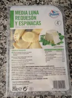 Media luna requeson y espinacas