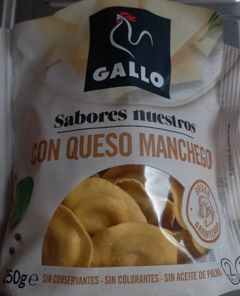 Pasta fresca gallo con queso manchego