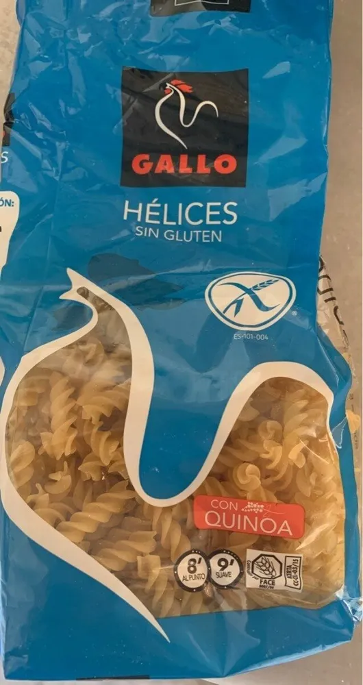 Hélices sin gluten