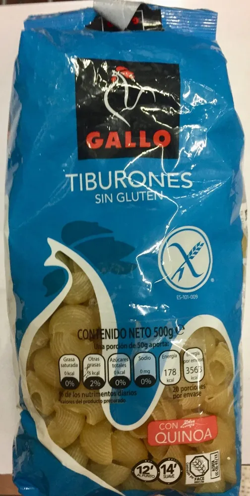 Tiburones sin gluten con quinoa