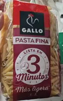 Pasta fina plumas