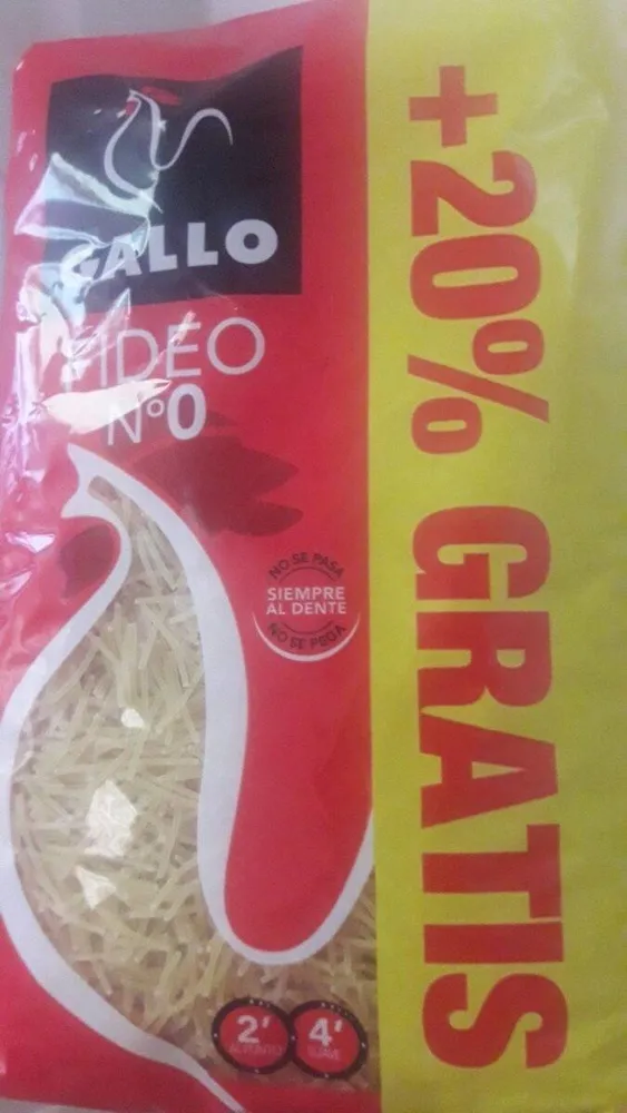 Pasta Fideos N º 0