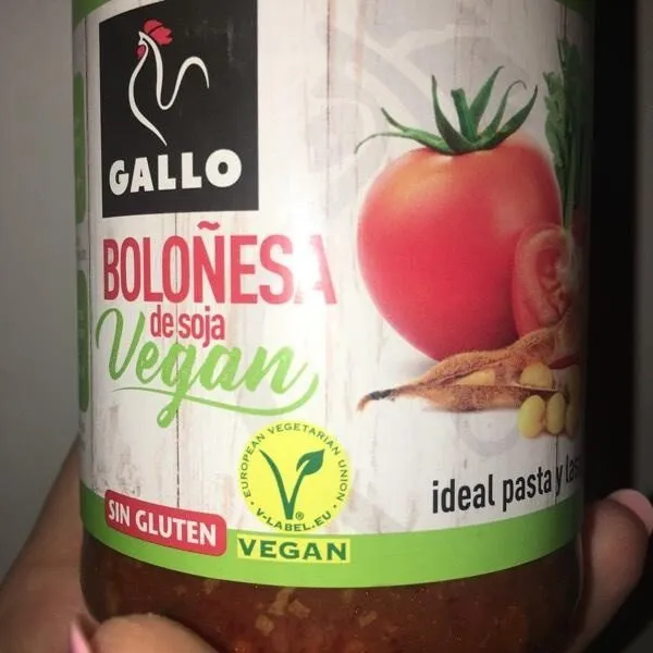 Boloñesa de soja vegana
