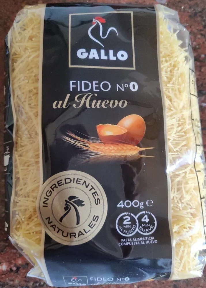 Fideo nº0 al huevo
