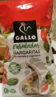 Margaritas con tomate y espinacas