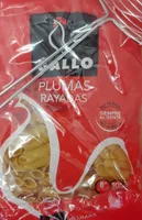 Plumas rayadas
