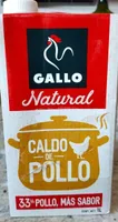 Caldo de pollo natural
