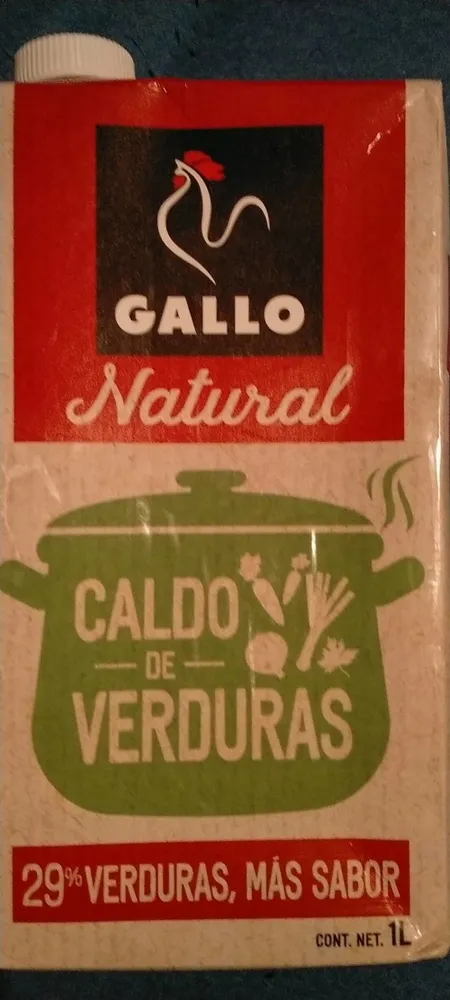 Caldo de verduras 29%