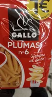 Macarrones Pluma N°6