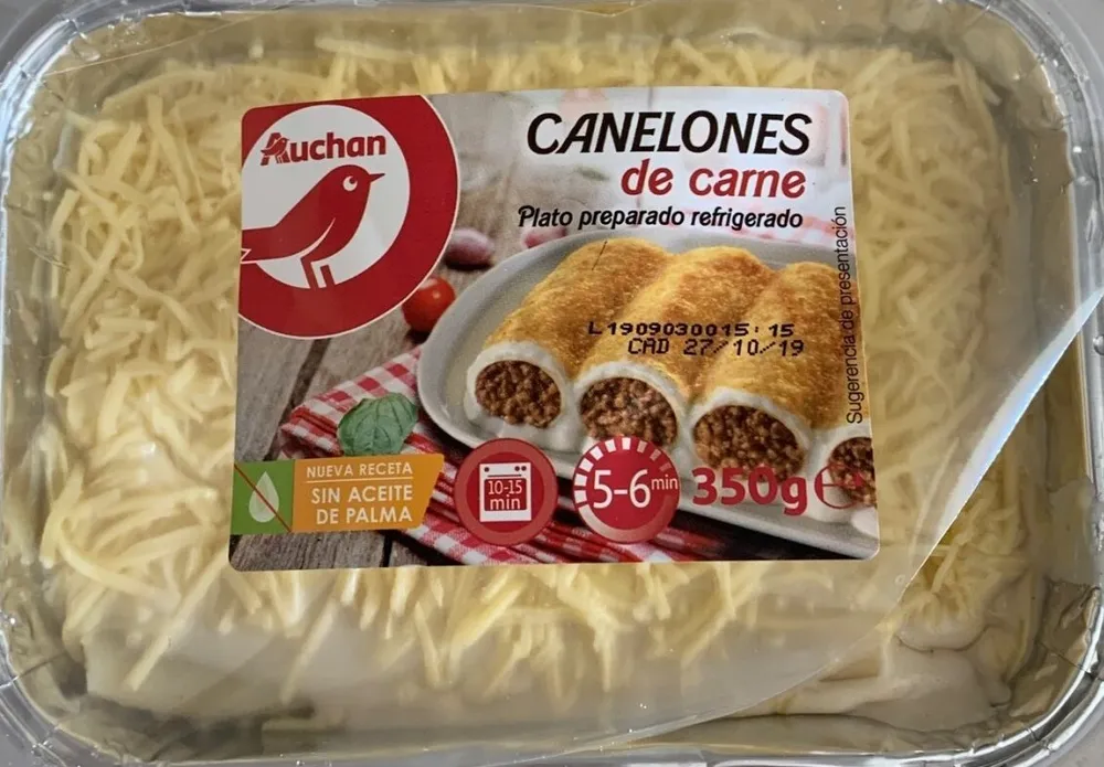 Canelones de carne