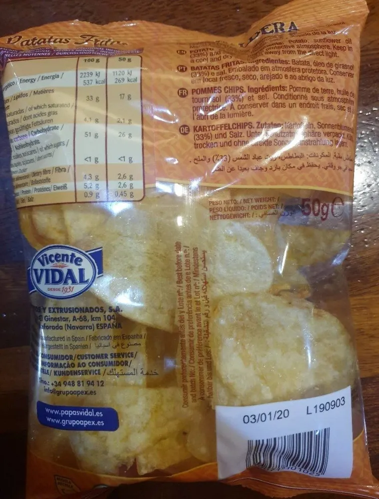 Vicente Vidal Receta Original