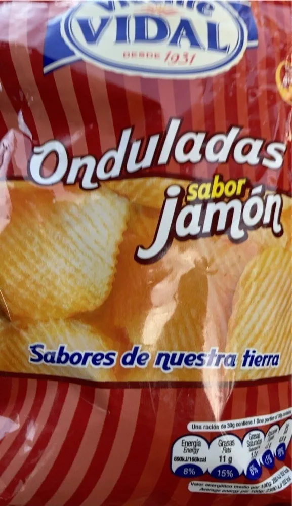 Onduladas sabor jamón
