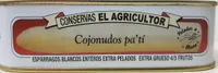 Espárragos blancos enteros extra pelados extra grueso
