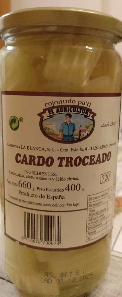Cardo troceado
