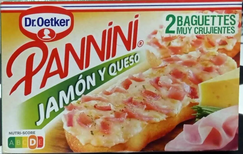 Pannini jamón y queso